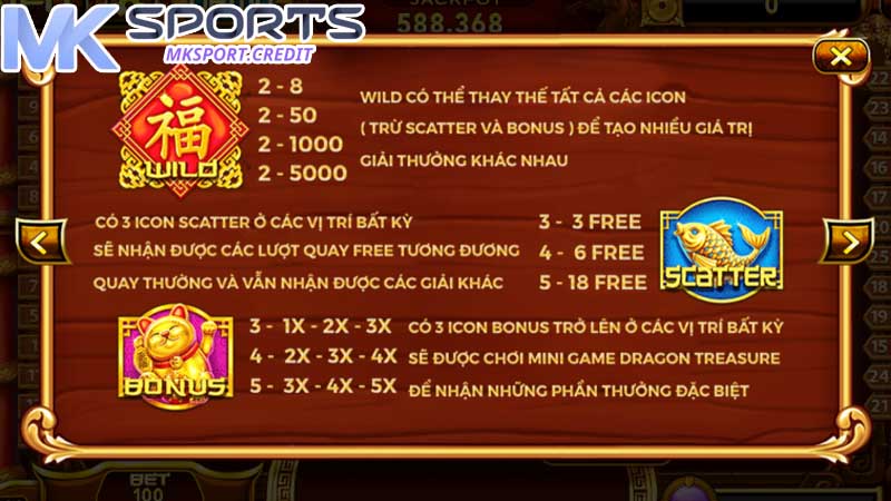 Luật chơi Slot game nhà cái MKsport